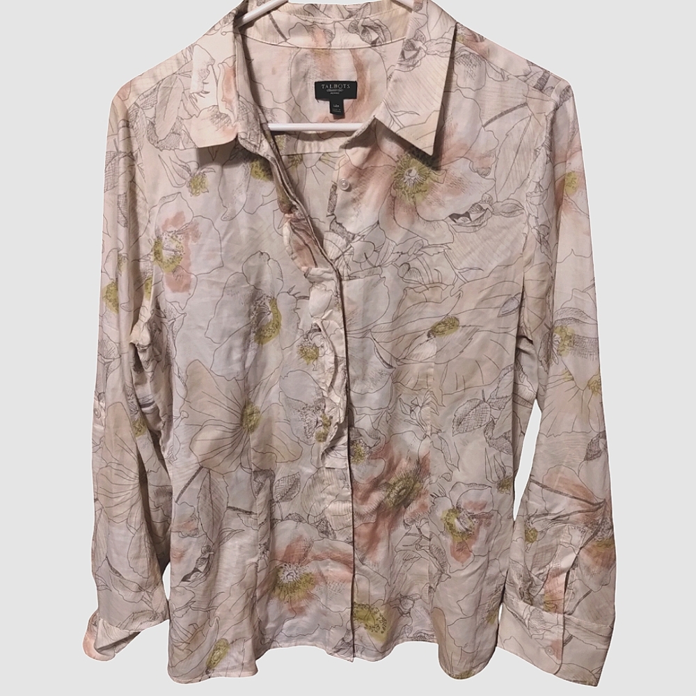 Talbots-button down, size 14